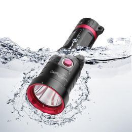 Rechargeable Diver Light LED Underwater Torch Lamp Waterproof Dive Lamp