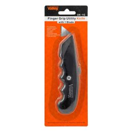 Valley Tools 6.25" Retractable Finger Grip Utility Knife Box Cutter - UK-1G