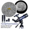 Astronomical Telescope; 70/400mm Refractor Telescope for Adults Kids Beginners; Portable Telescope with Tripod; Carrying Bag; Phone Adapter