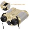 4X30 Kids Toy Night Vision Binoculars with Pop-Up LED Light Portable Neck Strap for Watching Hiking Travelling