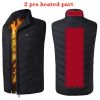 Areas Heated Vest Men Women Electric Jacket Thermal Heating Tactical Veste Chauffante