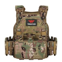 YAKEDA 1000D Nylon Tactical Gear Military Airsoft CS Game Hunting MOEEL Army Laser Cut Vest (Color: CP)