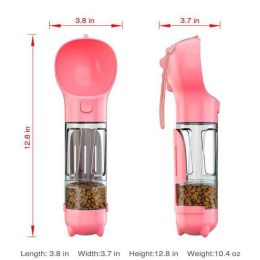 Dog Water Bottle (Color: pink)