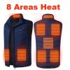 Areas Heated Vest Men Women Electric Jacket Thermal Heating Tactical Veste Chauffante