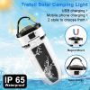 60 LED Solar Camp Light Bulb USB Recharge Portable Lights Magnet Foldable Lamp Camping Hiking Emergency LED Lantern Light Bulb