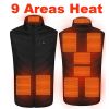 Areas Heated Vest Men Women Electric Jacket Thermal Heating Tactical Veste Chauffante