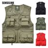 Men's Vest Tactical Military Outdoor Multi-Pockets Jacket Zipper Sleeveless Travels Male Photography Fishing Men